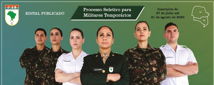 Militares Temporários do Exército - Regiões Militares