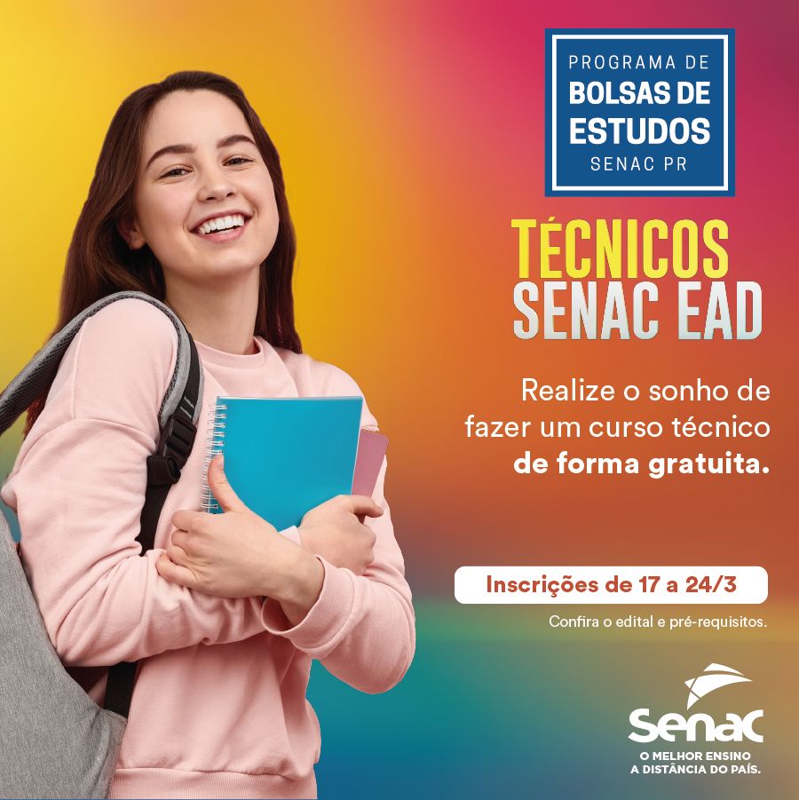 Senac PR Oferta Mais De Mil Vagas Gratuitas Em Cursos Técnicos A ...