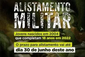 O ALISTAMENTO MILITAR 2022 JA COMEÇOU