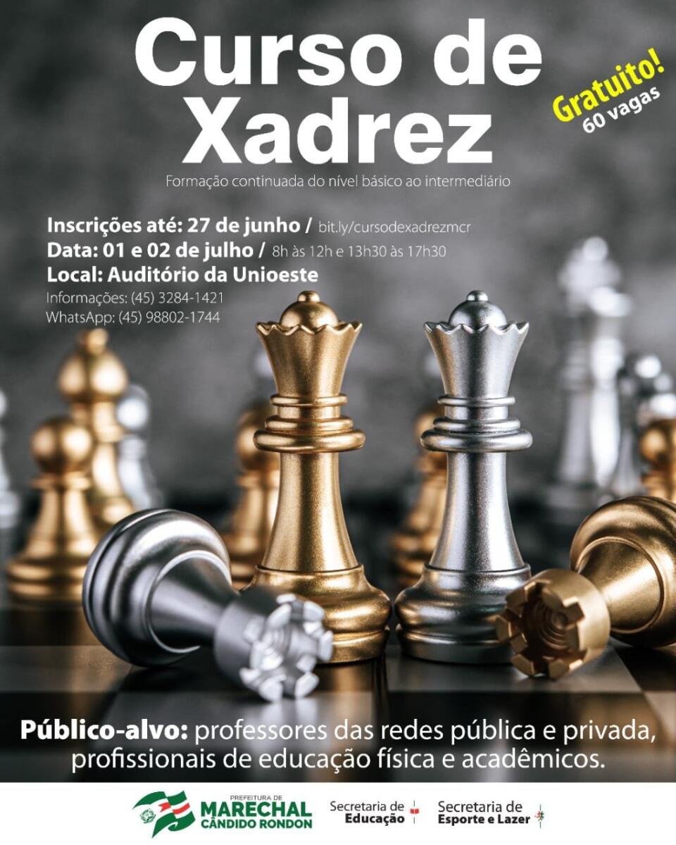 Município de Belém, PB, oferece curso gratuito de xadrez para