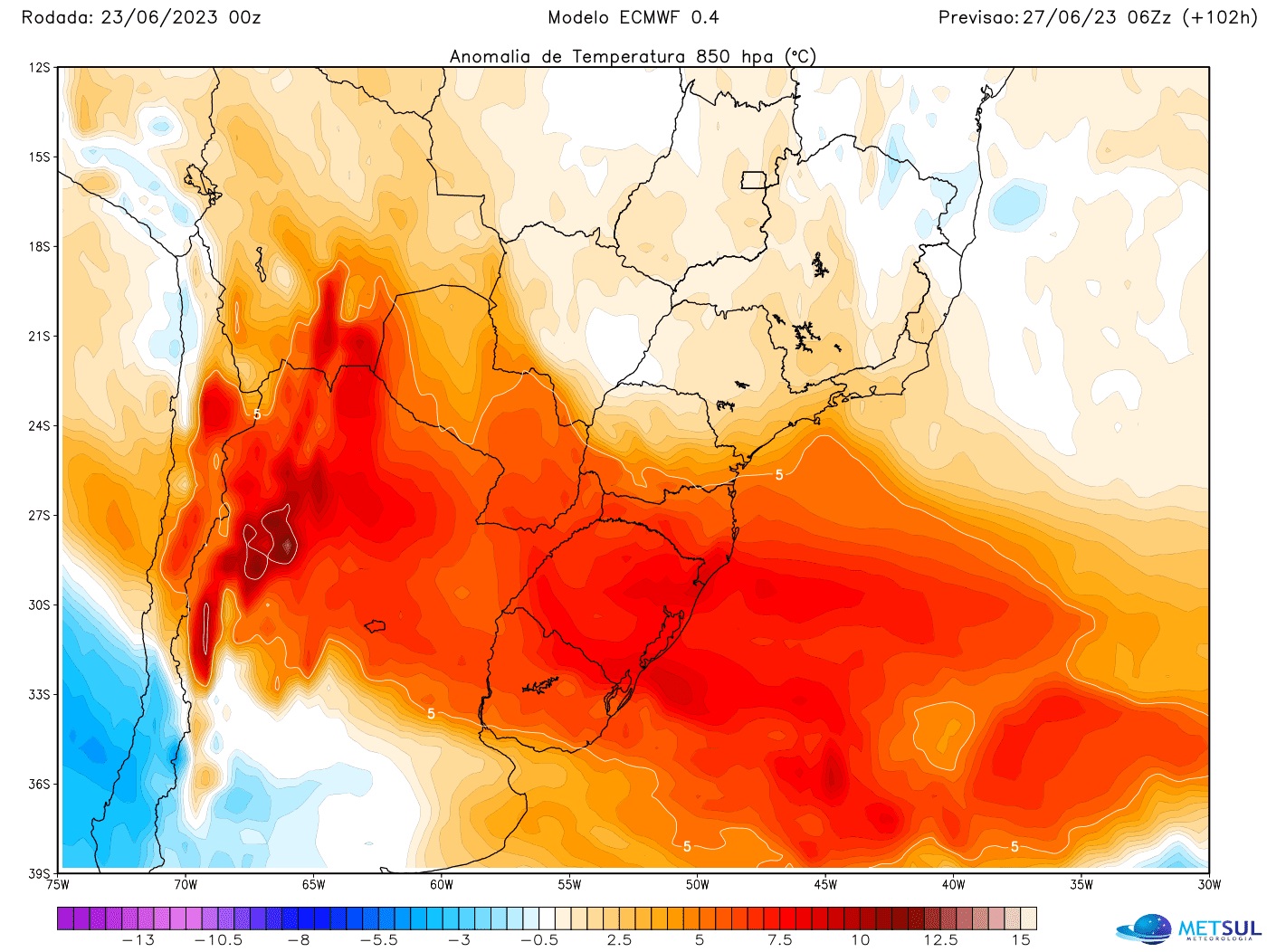 Massa De Ar Quente Deve Causar Sequência De Dias Abafados úmidos E De Calor No Sul Do Brasil 